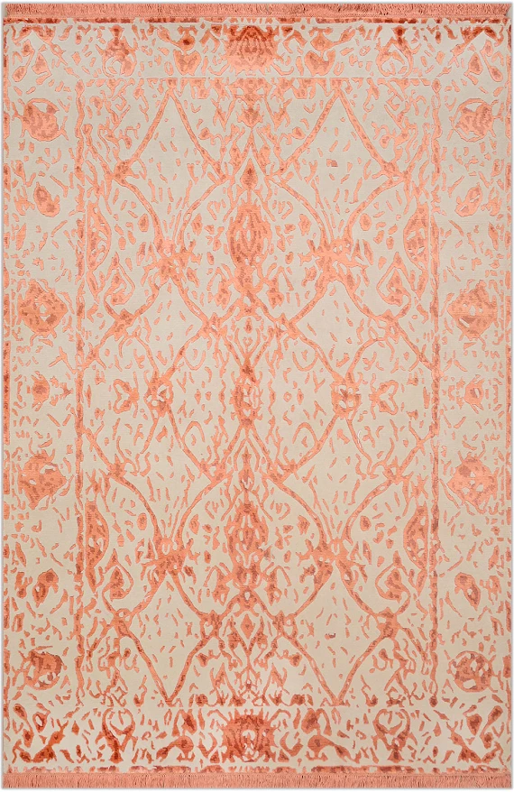 Современный Индийский ковер Amboise №2067 242x166cm из шерсти и бамб. шелка в стиле неоклассика