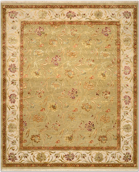 Индийский Rajastan ковер №1943 304x241cm из шелка и шерсти