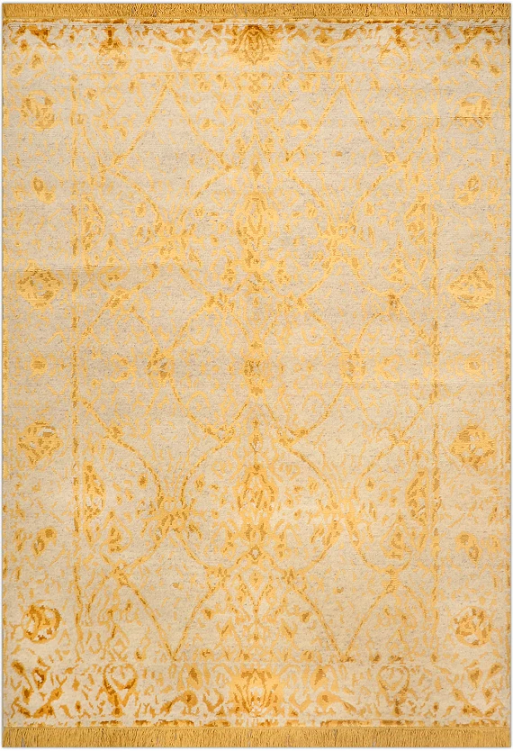 Современный Непальский ковер Amboise №2166 242x170cm из шерсти и бамб. шелка в стиле неоклассика